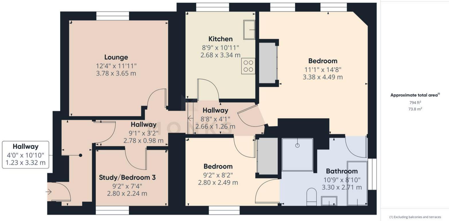 Priory Road, Shrewsbury floorplan