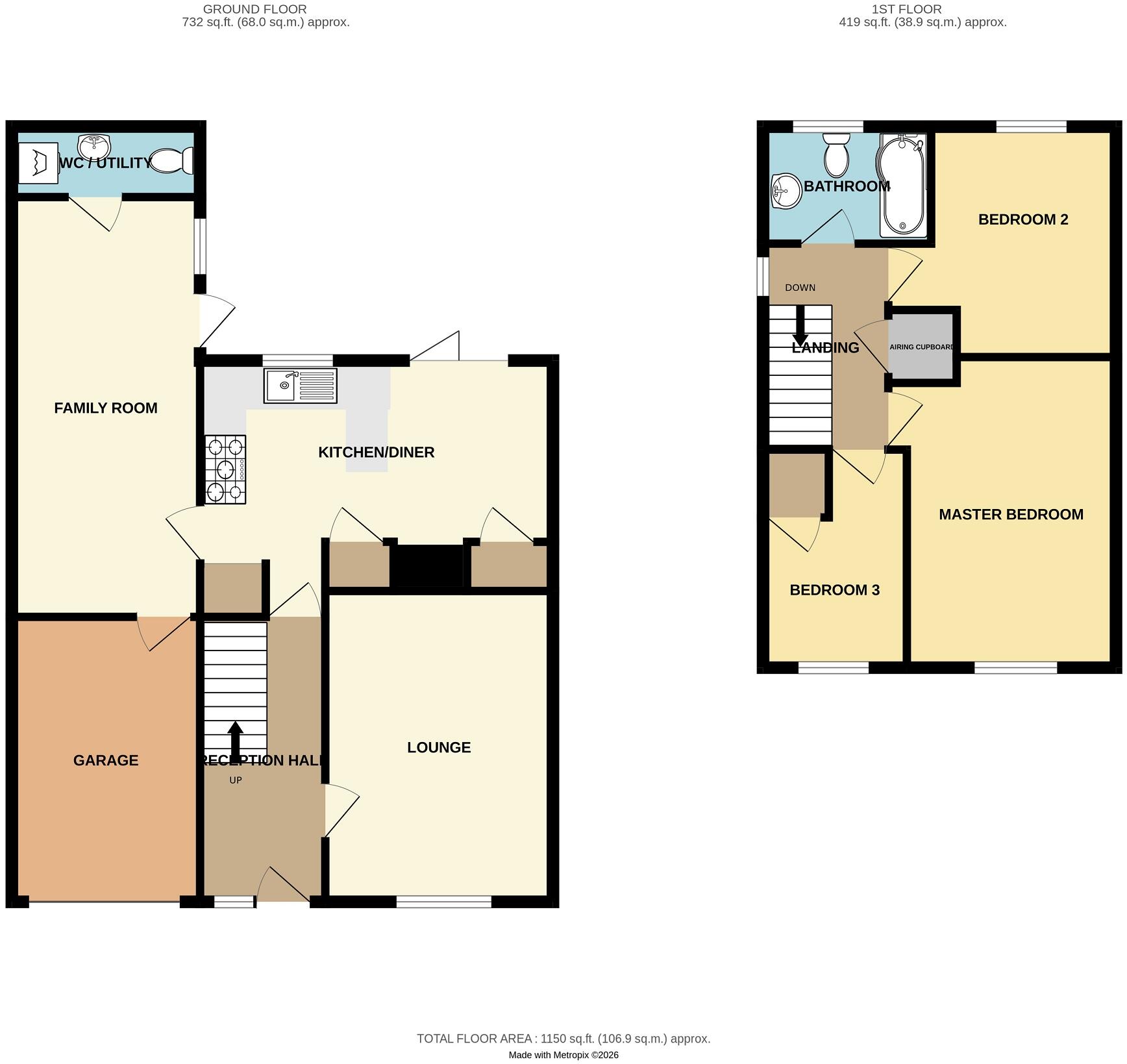 Fitzwalter Road, Caldicot, Mon. NP26 5DA floorplan