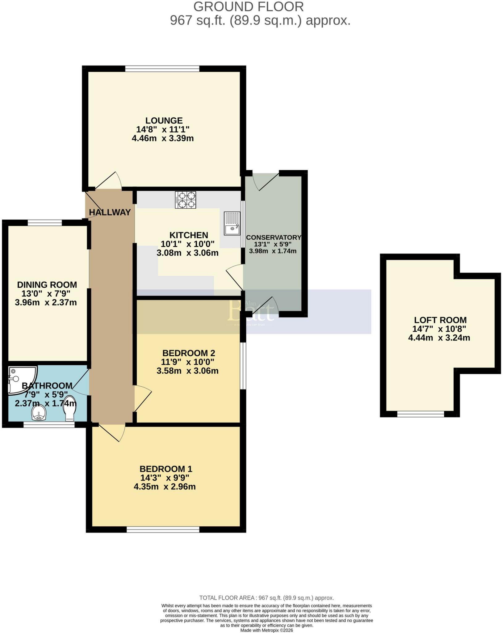 Kilburn Drive, Shevington, WN6 floorplan