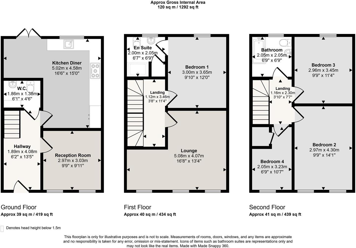 Southgate Mews, Morpeth floorplan