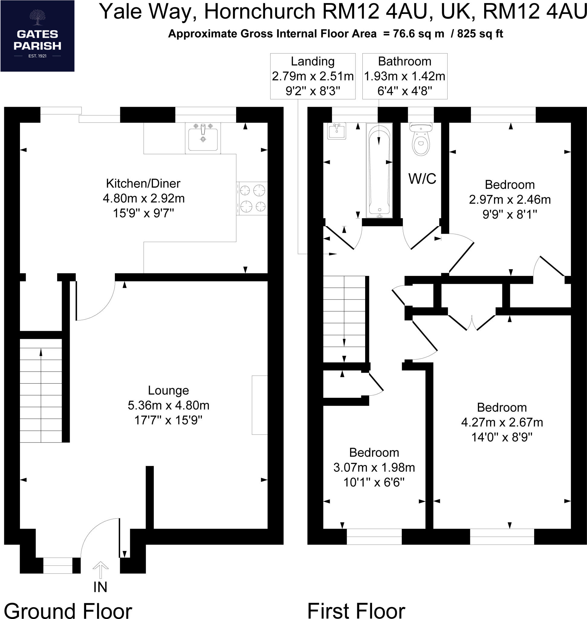 Yale Way, Hornchurch, RM12 floorplan