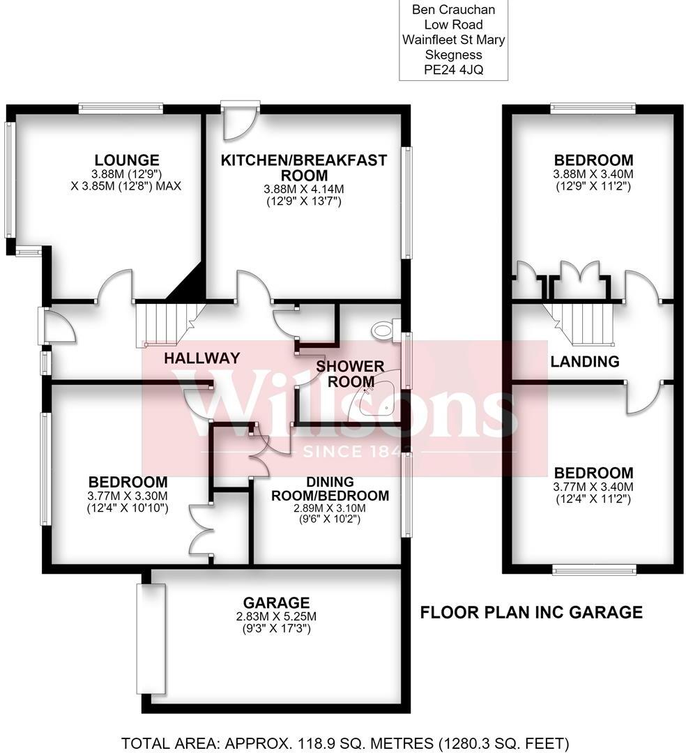 Low Road, Wainfleet St. Mary, Skegness floorplan