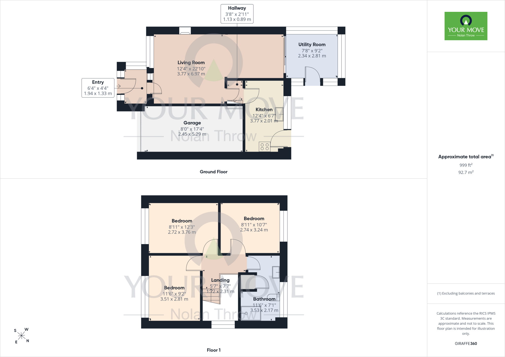Thruxton Drive, Northampton, Northamptonshire, NN3 floorplan