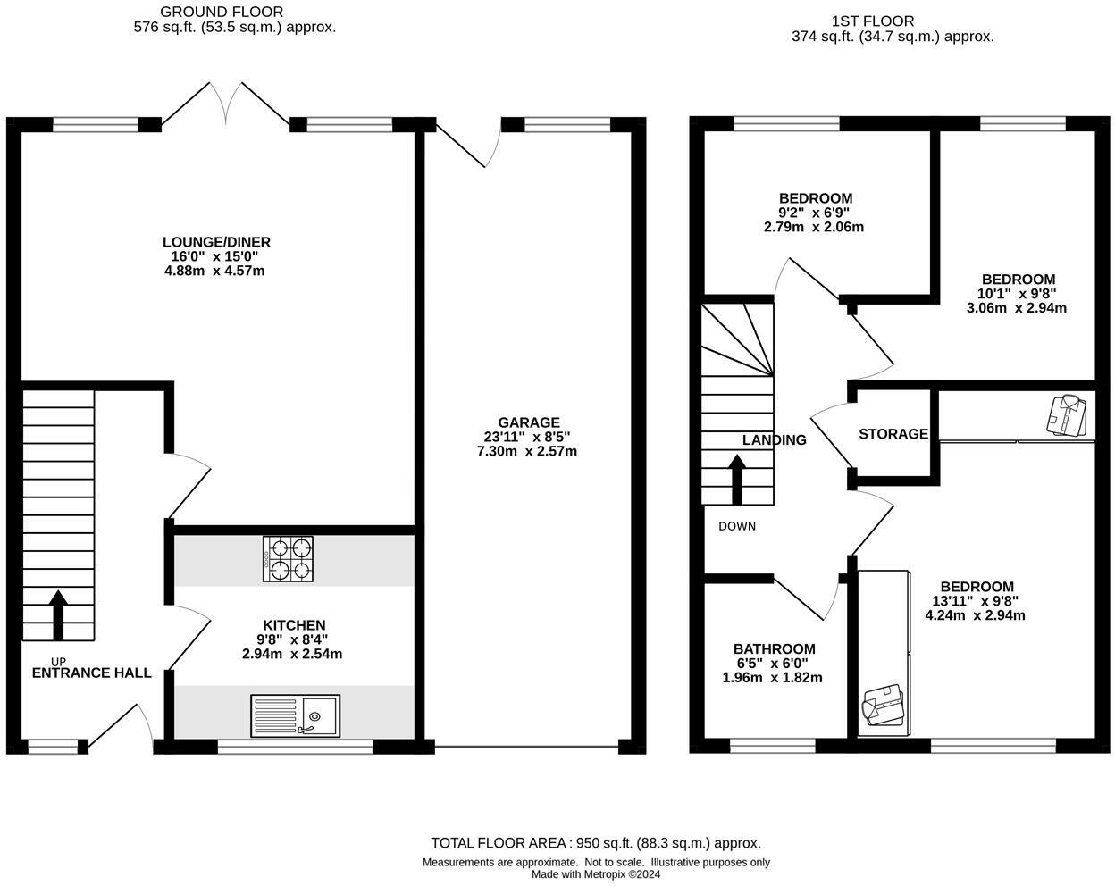 Karen Close, Brentwood floorplan