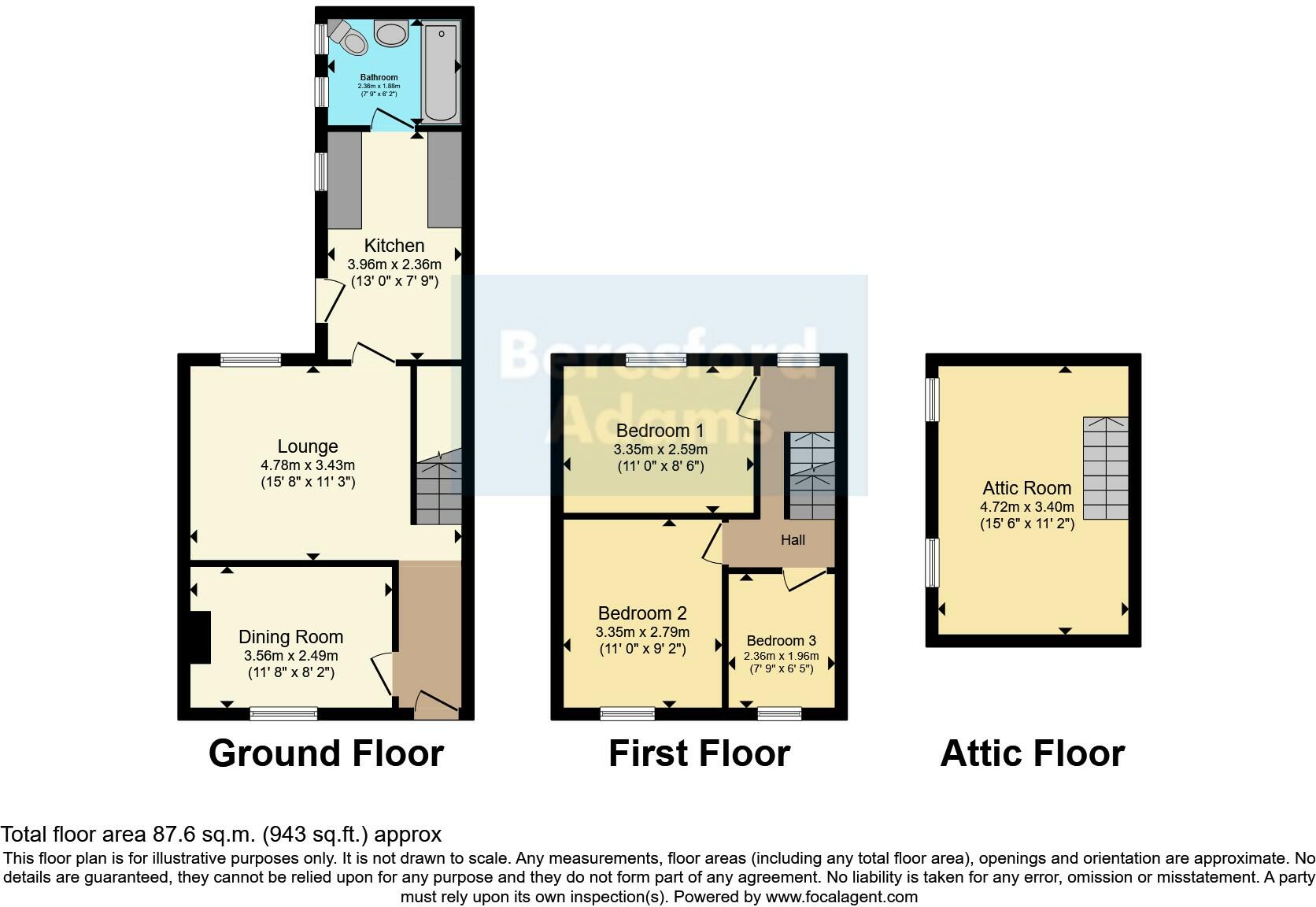 Mills Row, Blaenau Ffestiniog, Gwynedd, LL41 floorplan