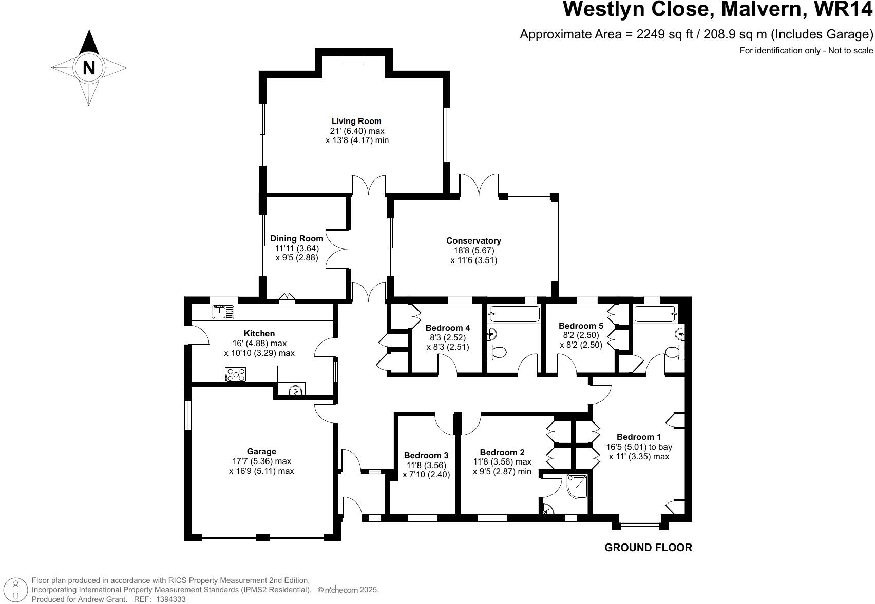 Westlyn Close, Malvern floorplan