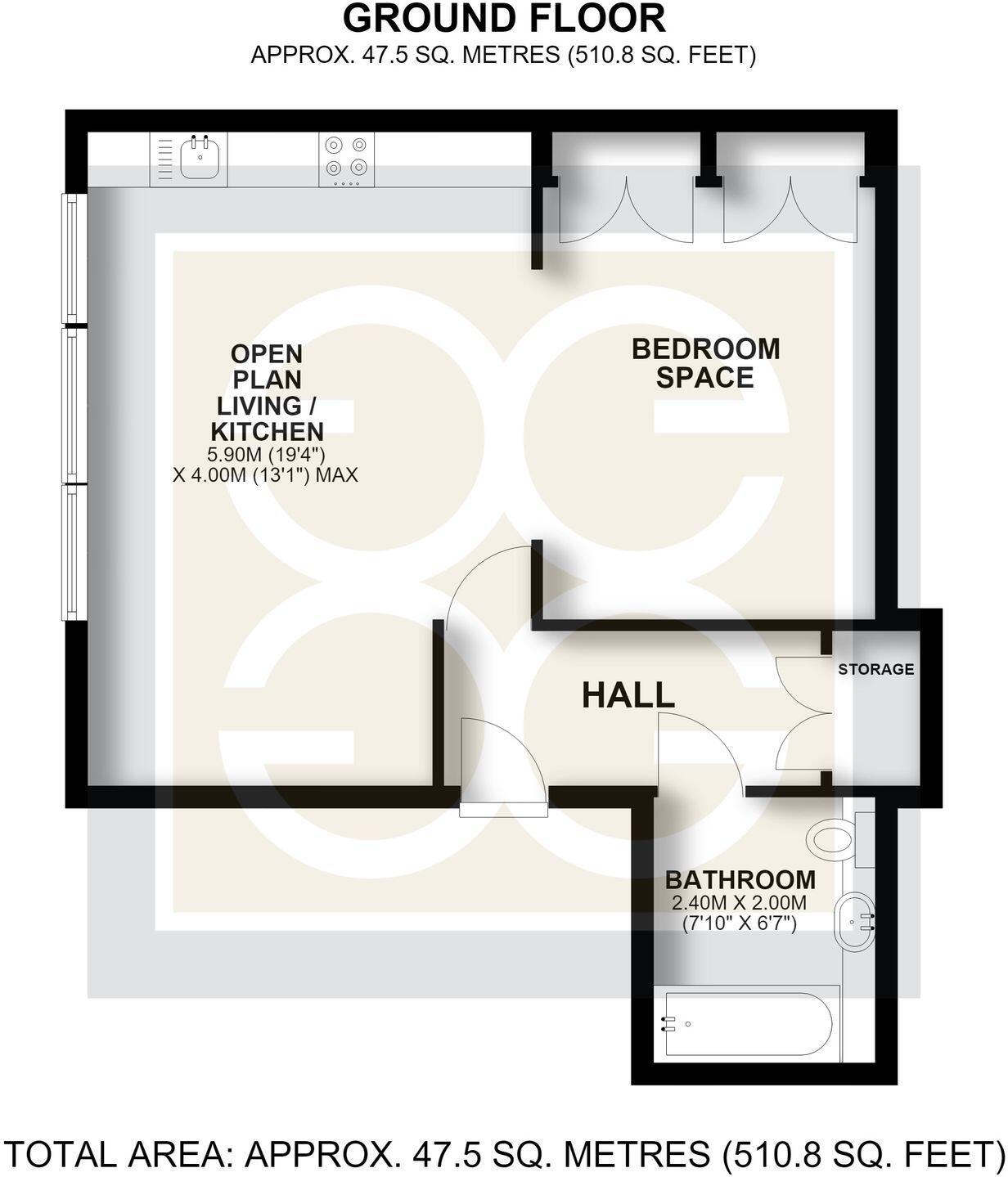 Randall Place, Gatsby House, UB8 floorplan