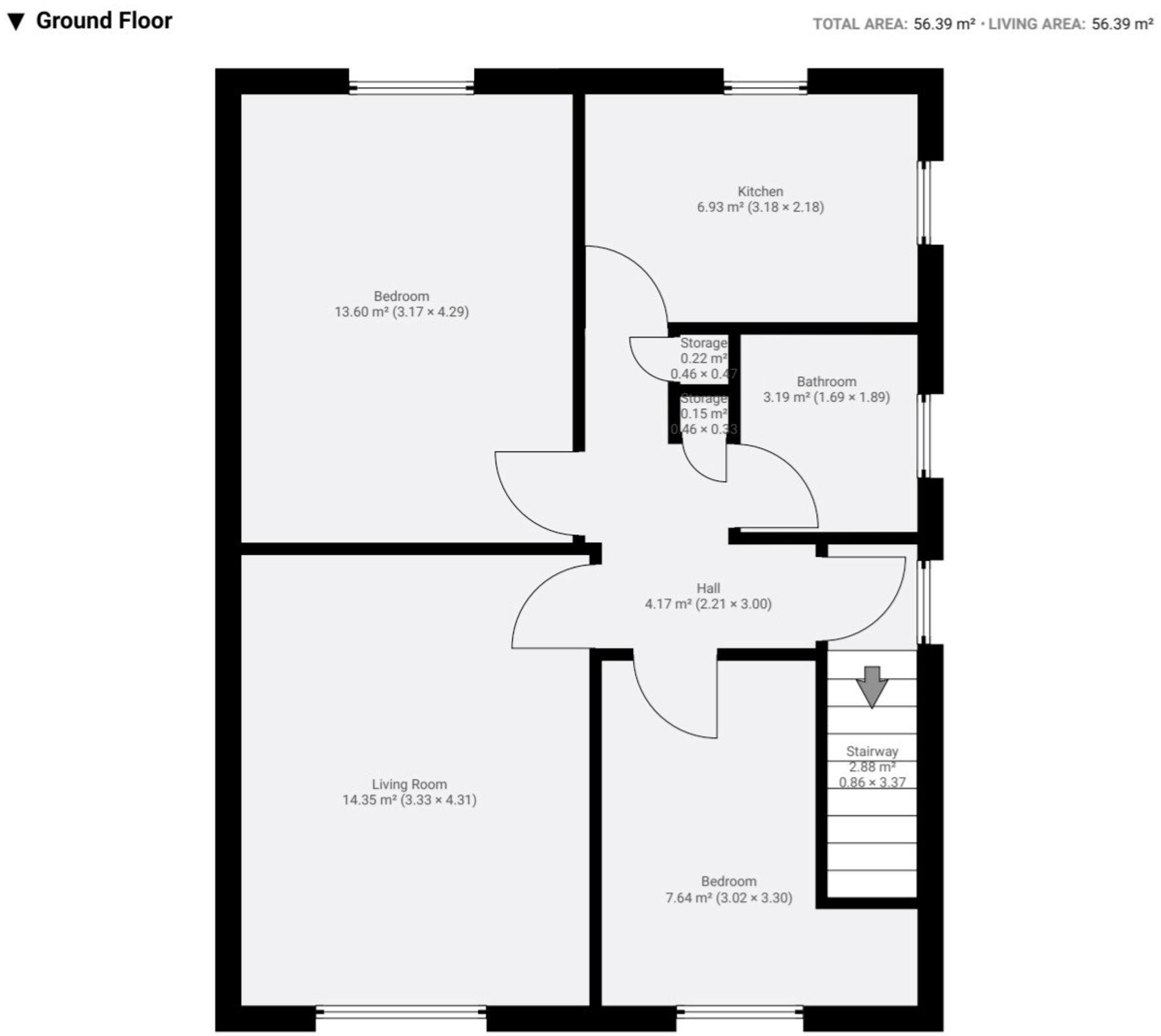 The Windmill Hill, Allesley, CV5 floorplan
