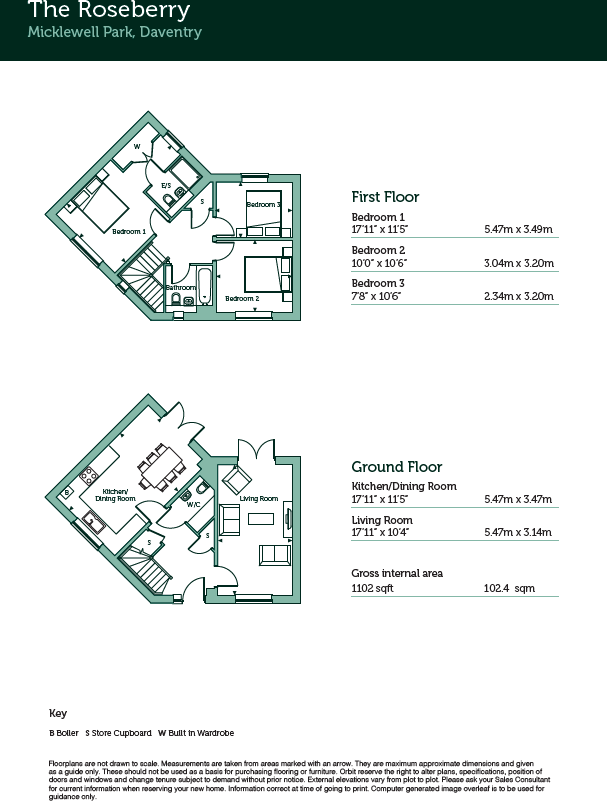 Ashby Road,
Daventry,
NN11 8JZ floorplan