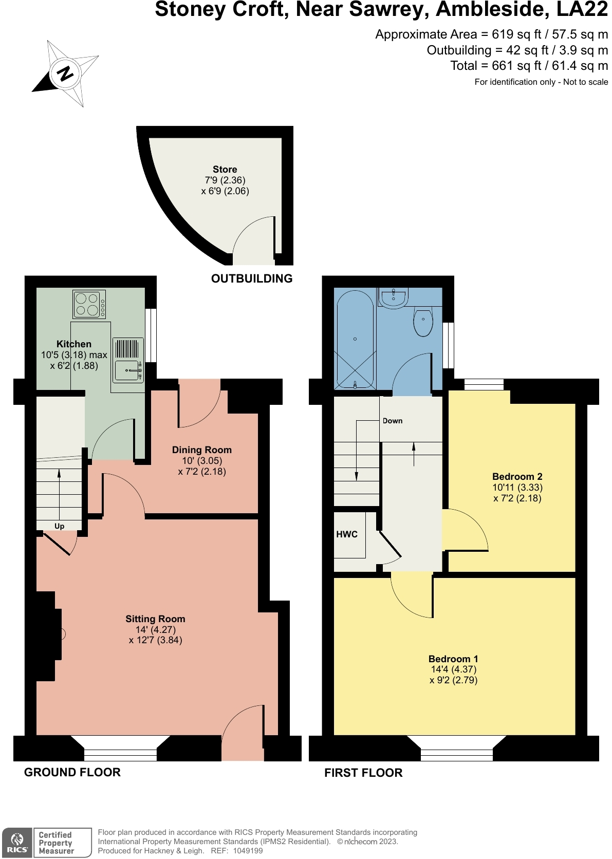Stoney Croft, Near Sawrey, Ambleside, Cumbria, LA22 0LF floorplan