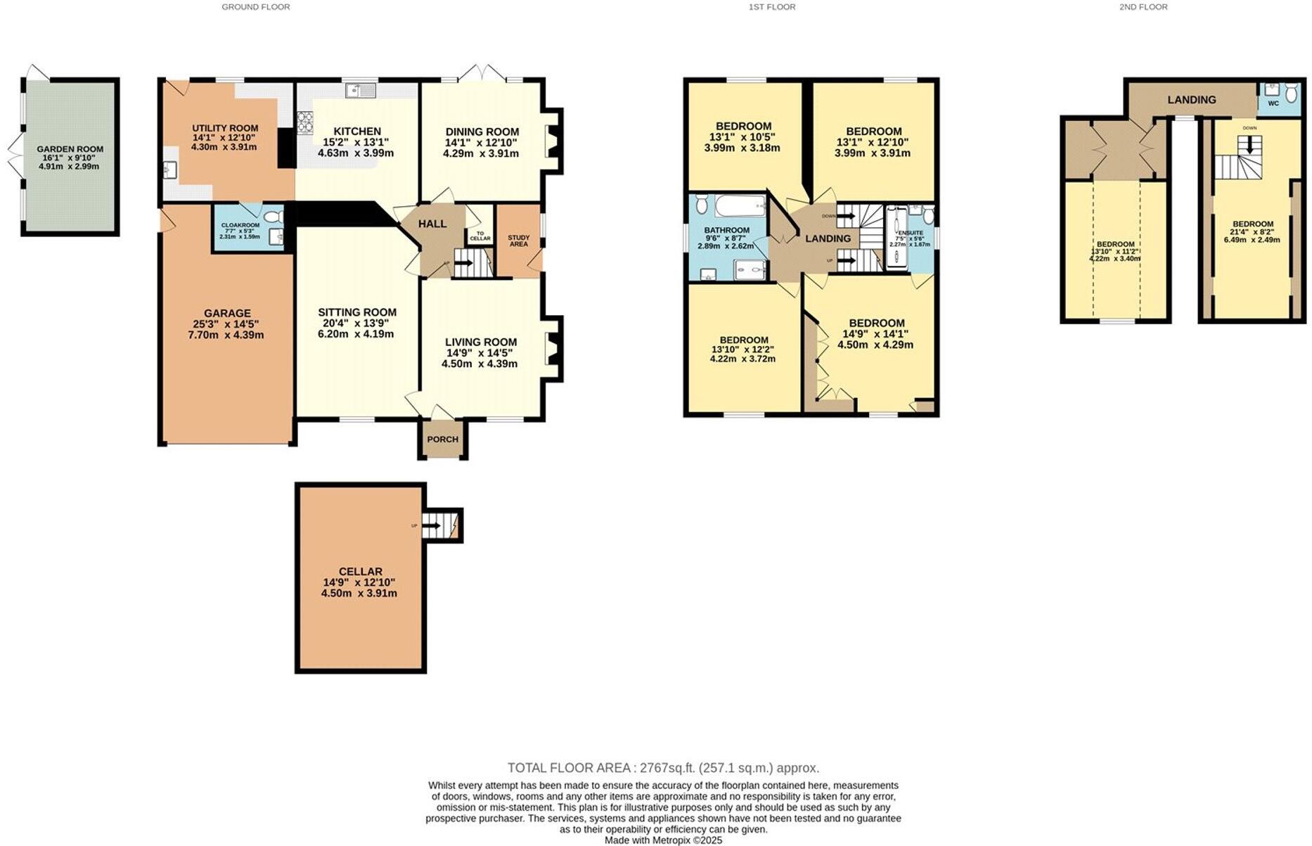 Arbour House Arley Bewdley DY12 3LU floorplan