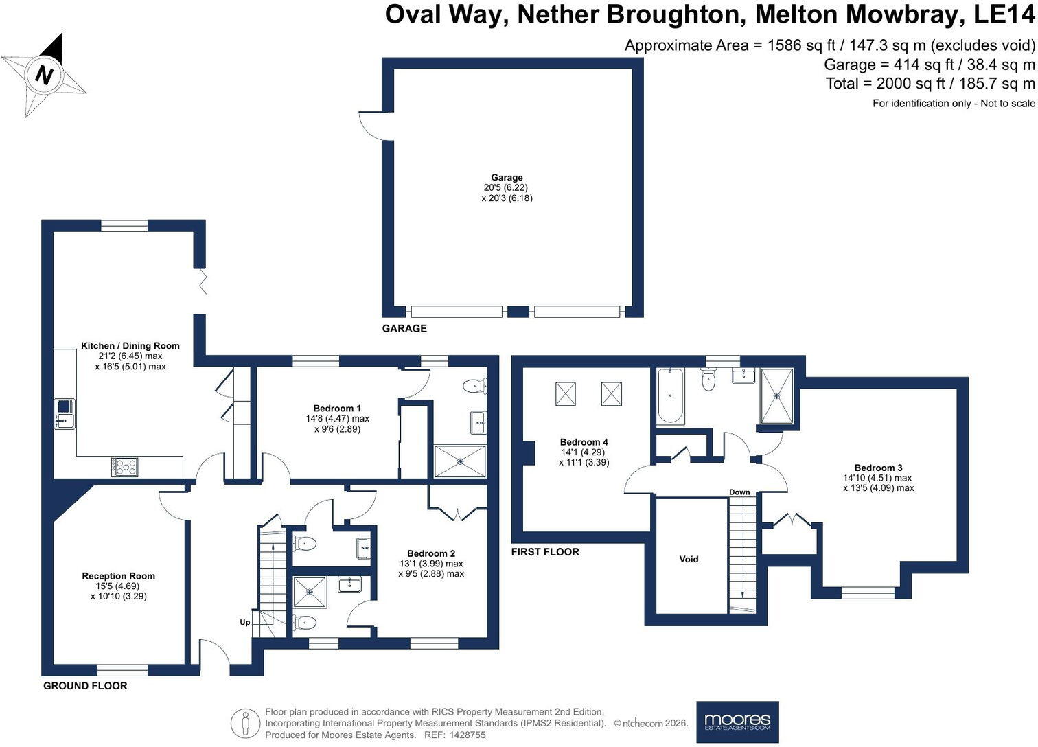 Oval Way Nether Broughton floorplan