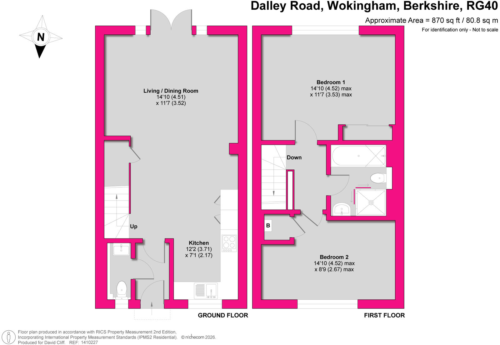 Dalley Road, Wokingham, Berkshire, RG40 floorplan