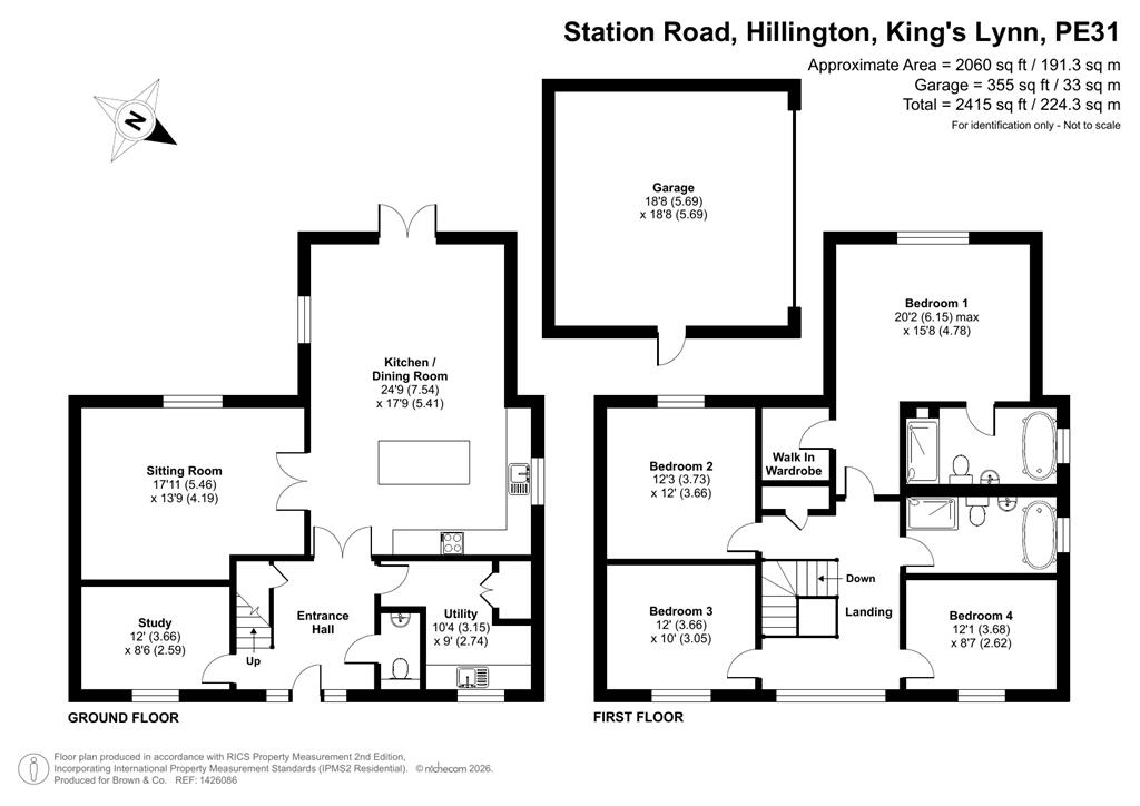 Malt House, Hillington, Kings Lynn PE31 6DE floorplan