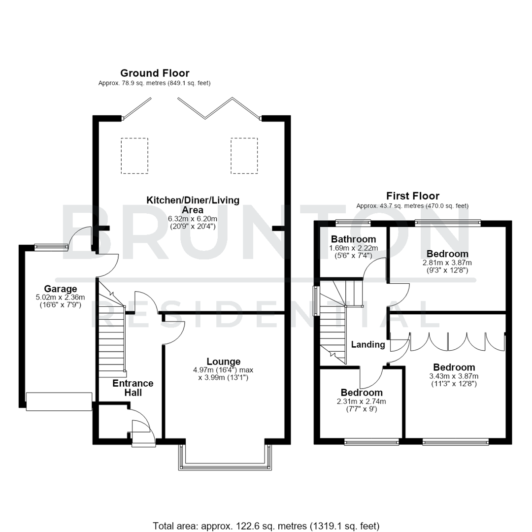 Highfield Place, Brunswick Green, NE13 floorplan