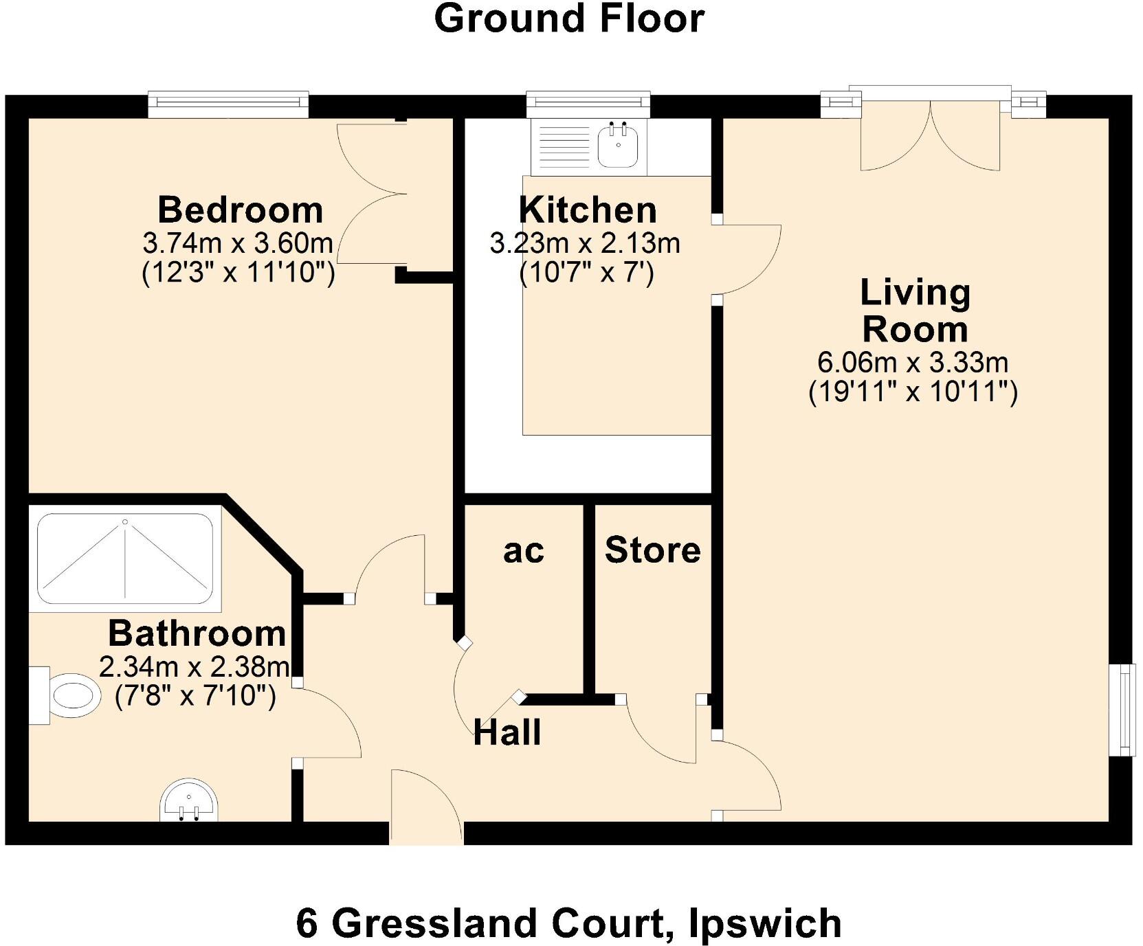 6 Gressland Court, Mead Drive, Off Ropes Drive, Kesgrave, Ipswich, IP5 2HJ floorplan