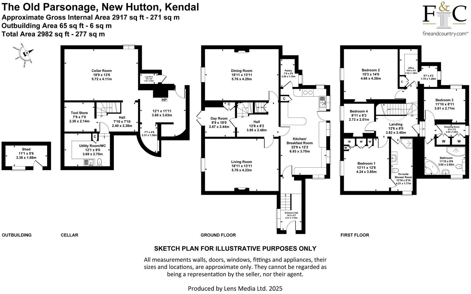 The Old Parsonage, New Hutton, Kendal, LA8 0AS floorplan