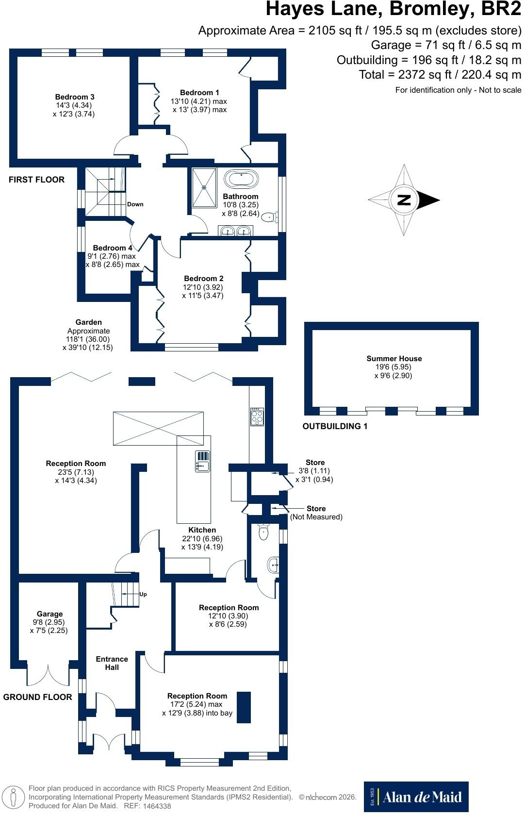 Hayes Lane, Bromley floorplan
