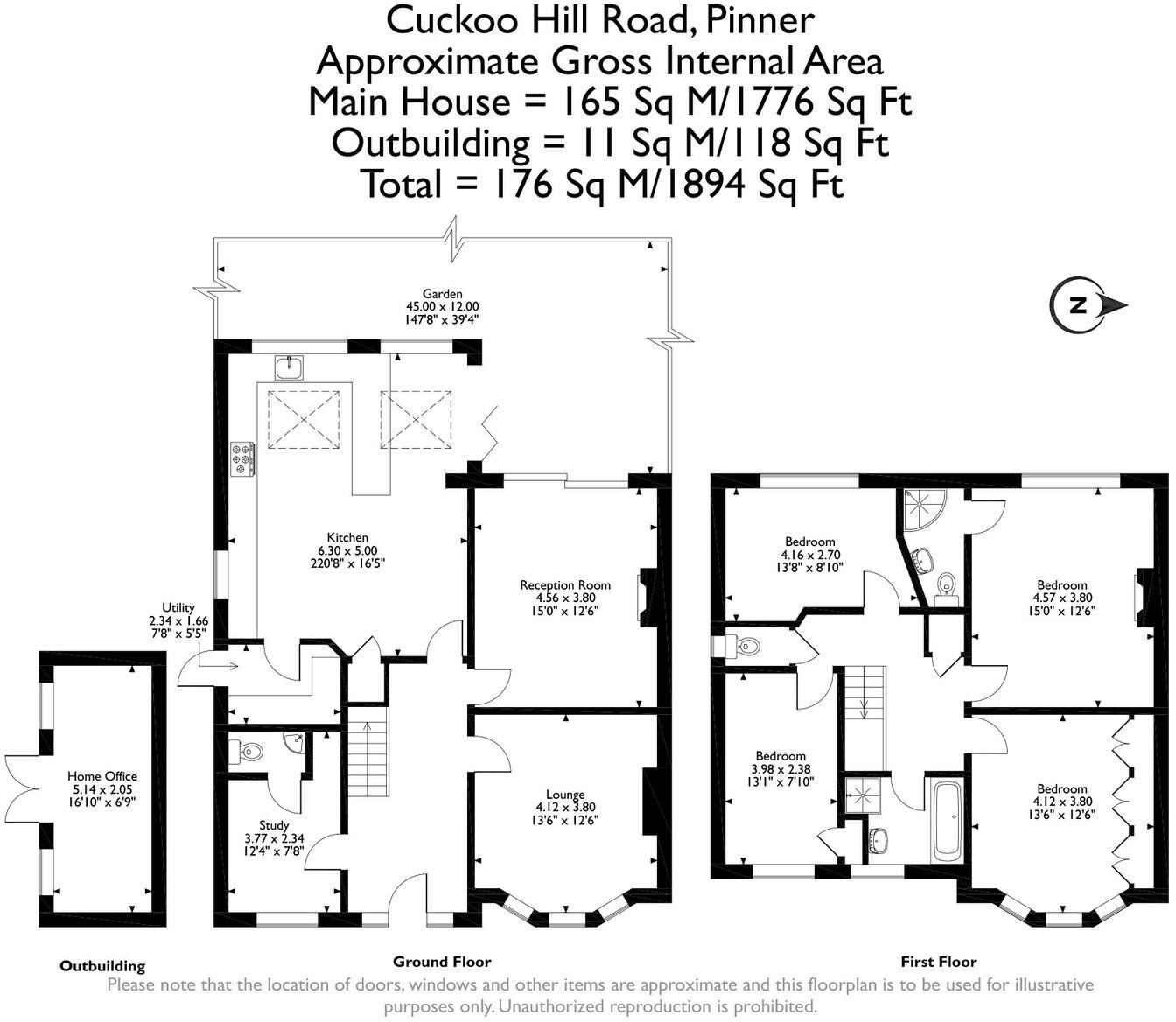 Cuckoo Hill Road, Pinner, HA5 floorplan
