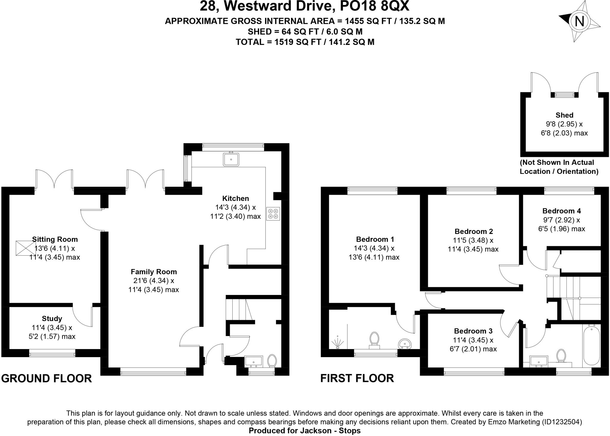 Westward Close, Bosham, Chichester, West Sussex, PO18 floorplan