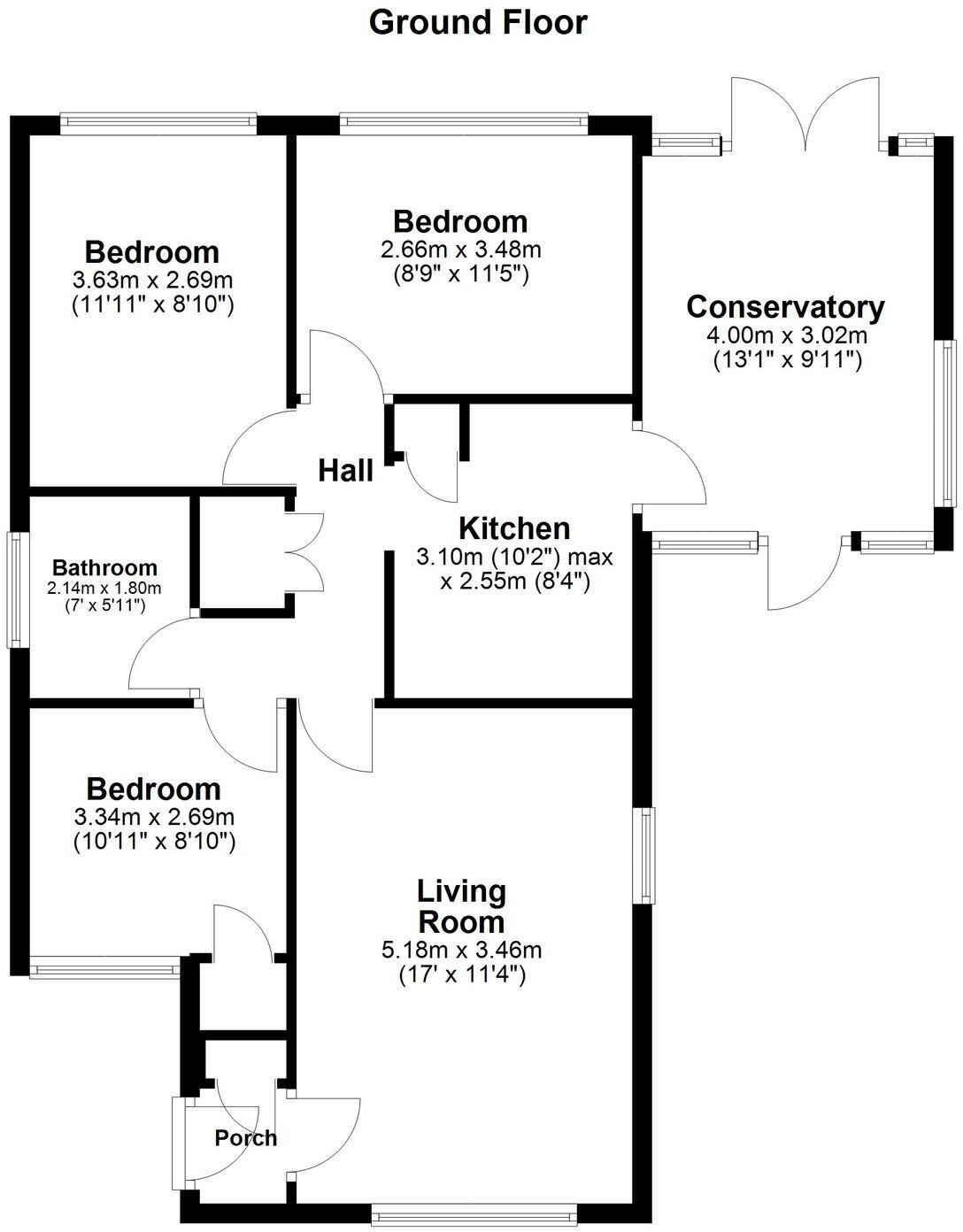 Horner Close, Lincoln, LN5 floorplan