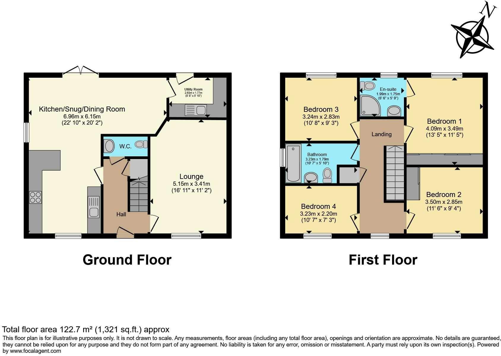 Fountayne Close, Nottingham, NG15 floorplan