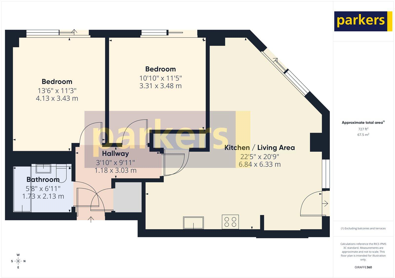 Chatham Place, Reading, Berkshire, RG1 floorplan