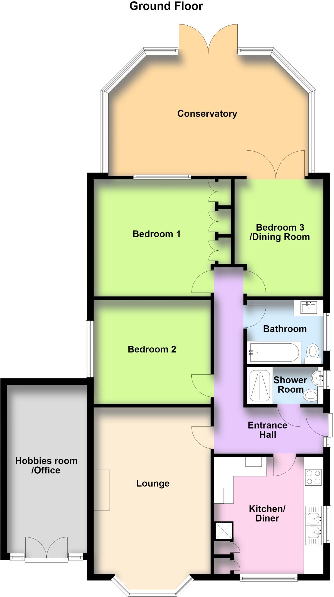 Ashlea, Brackenhill Road, East Lound, North Lincolnshire floorplan