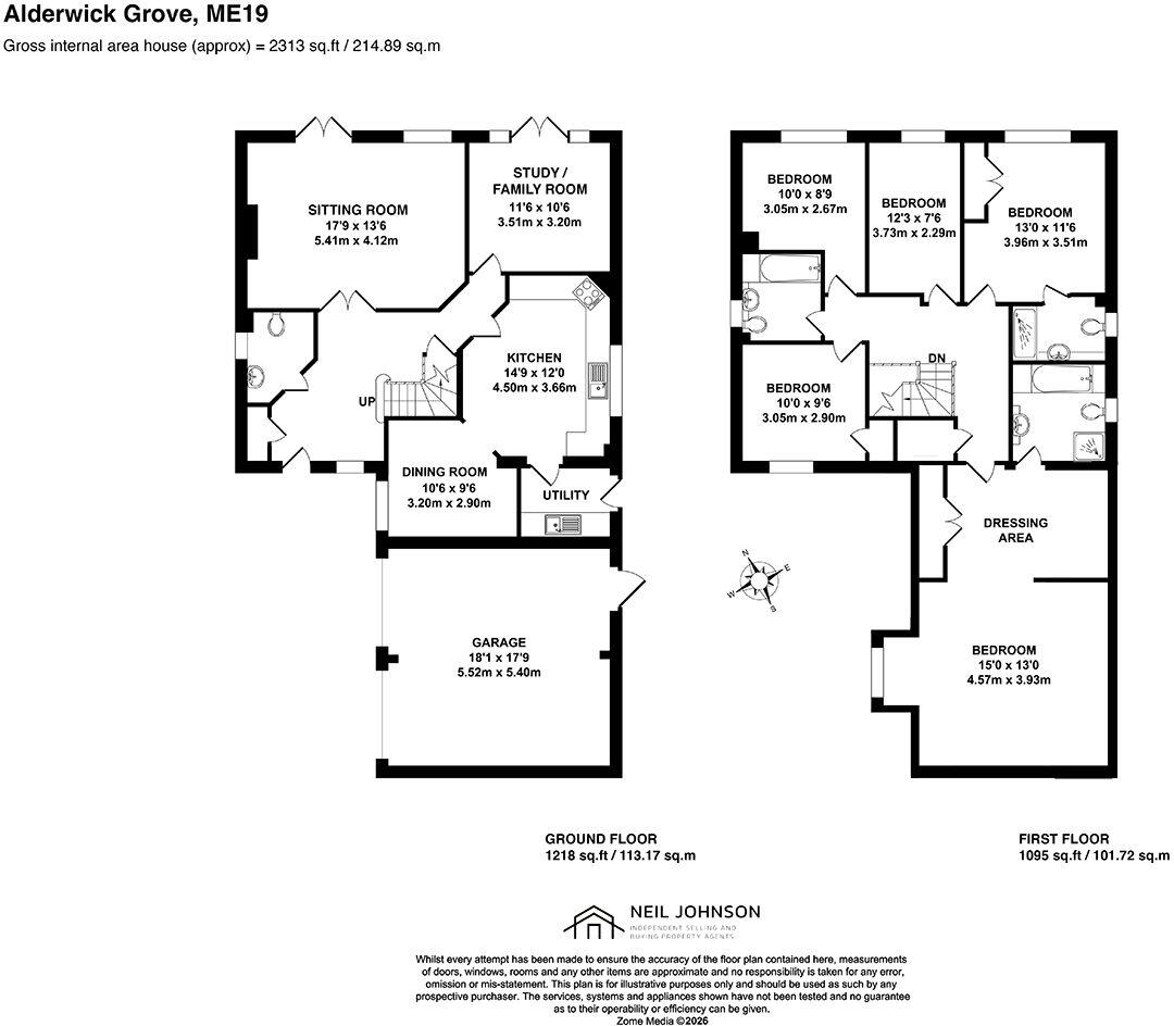 Alderwick Grove, Kings Hill, West Malling, ME19 4GB floorplan