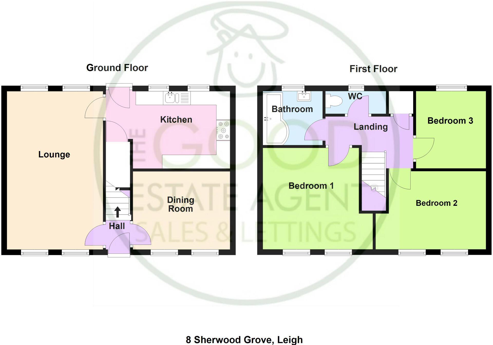 Sherwood Grove, Leigh WN7 3AZ floorplan