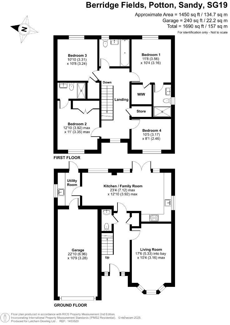 Berridge Fields, Potton floorplan