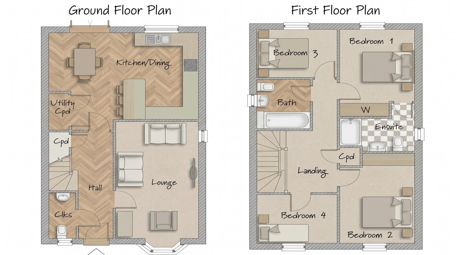Plot 314 The Elder, Wyberton, Boston floorplan