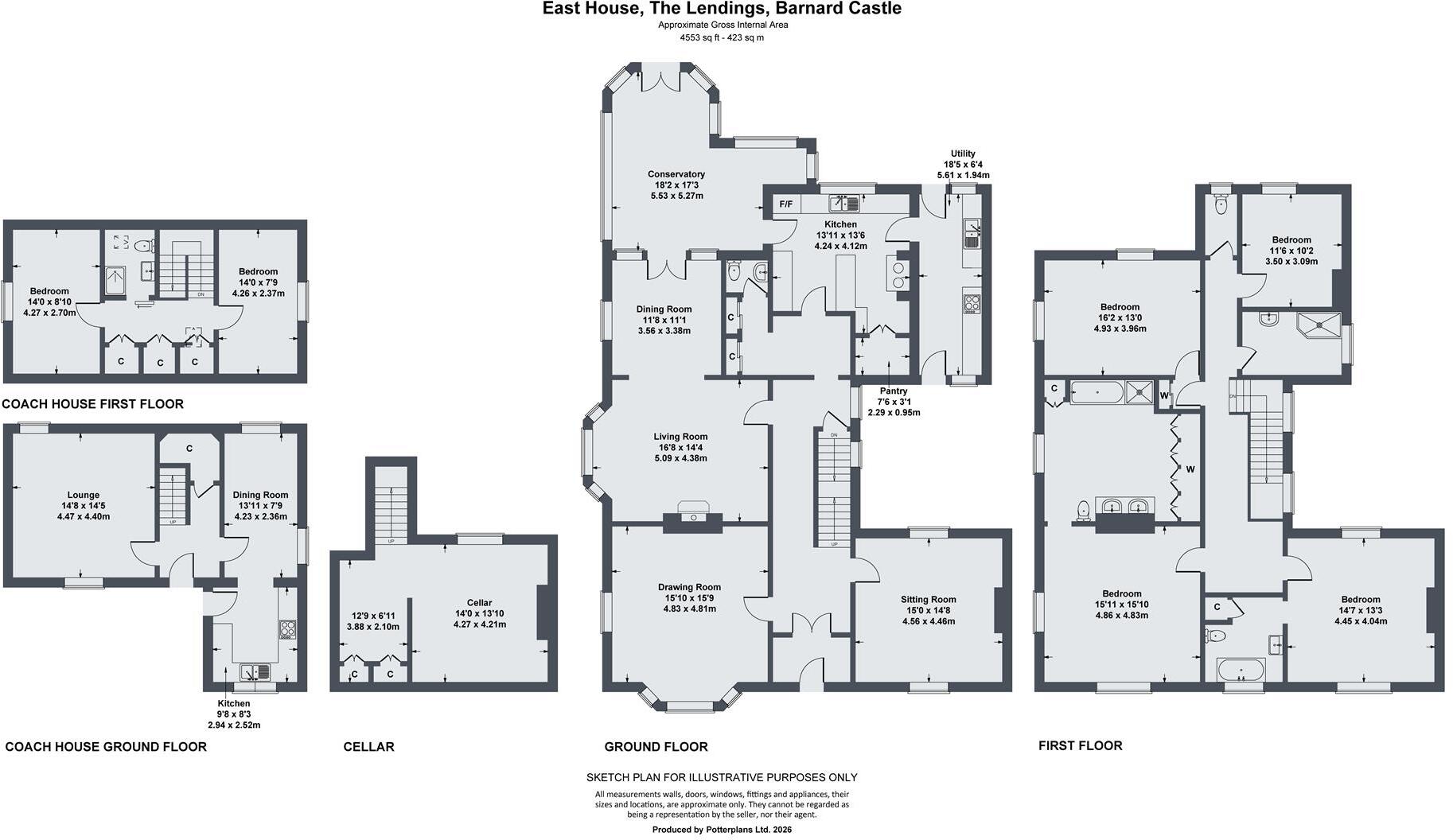 East House, High Lendings, Startforth, Barnard Castle floorplan