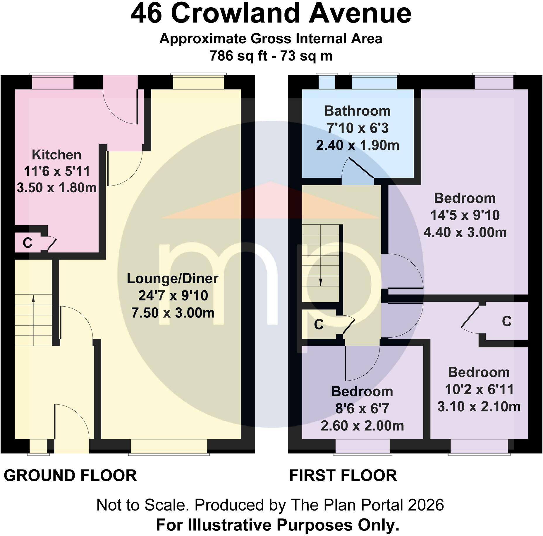 Crowland Avenue, Middlesbrough, TS3 floorplan