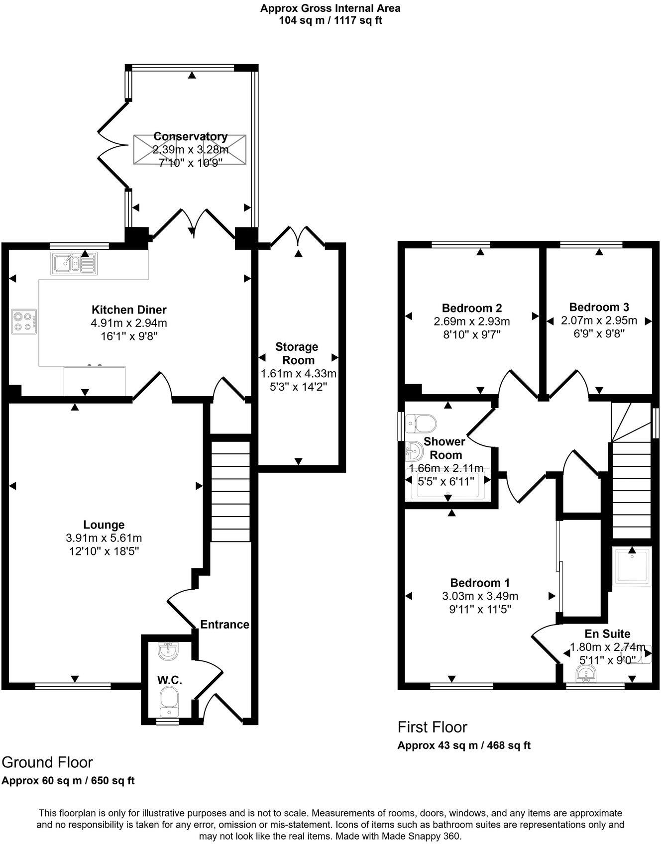 Maes Y Ffynnon, Abergele, Conwy, LL22 9BF floorplan