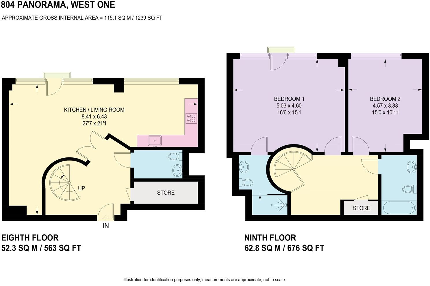 804 West One Panorama, City Centre, S1 floorplan