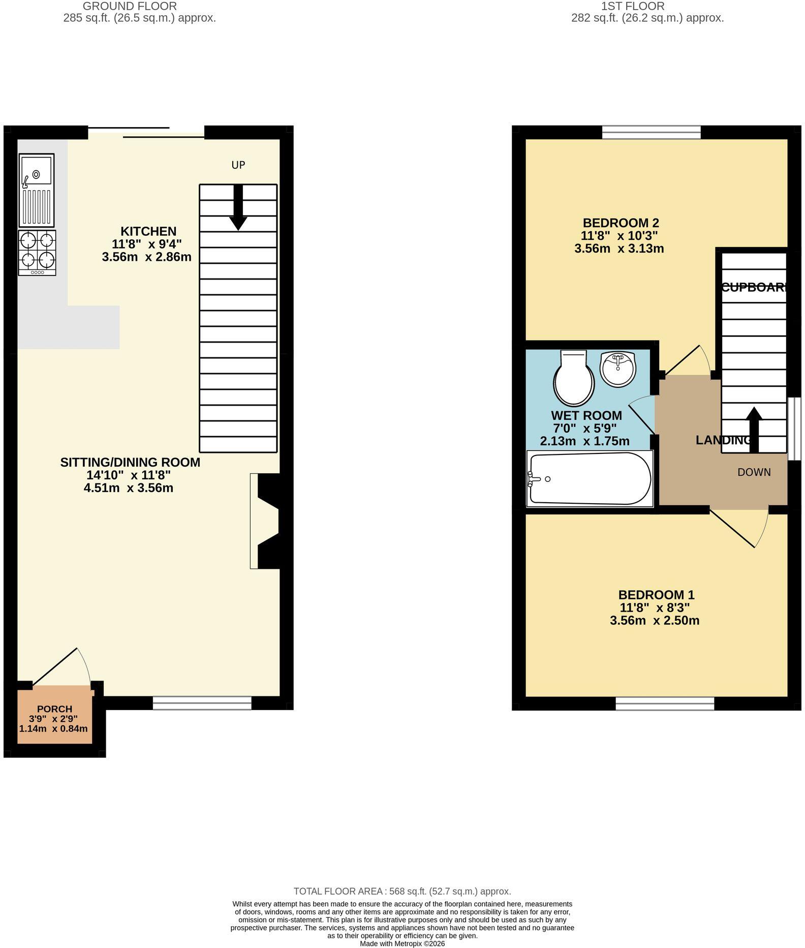 Hartmann Close, Cleobury Mortimer, DY14 floorplan