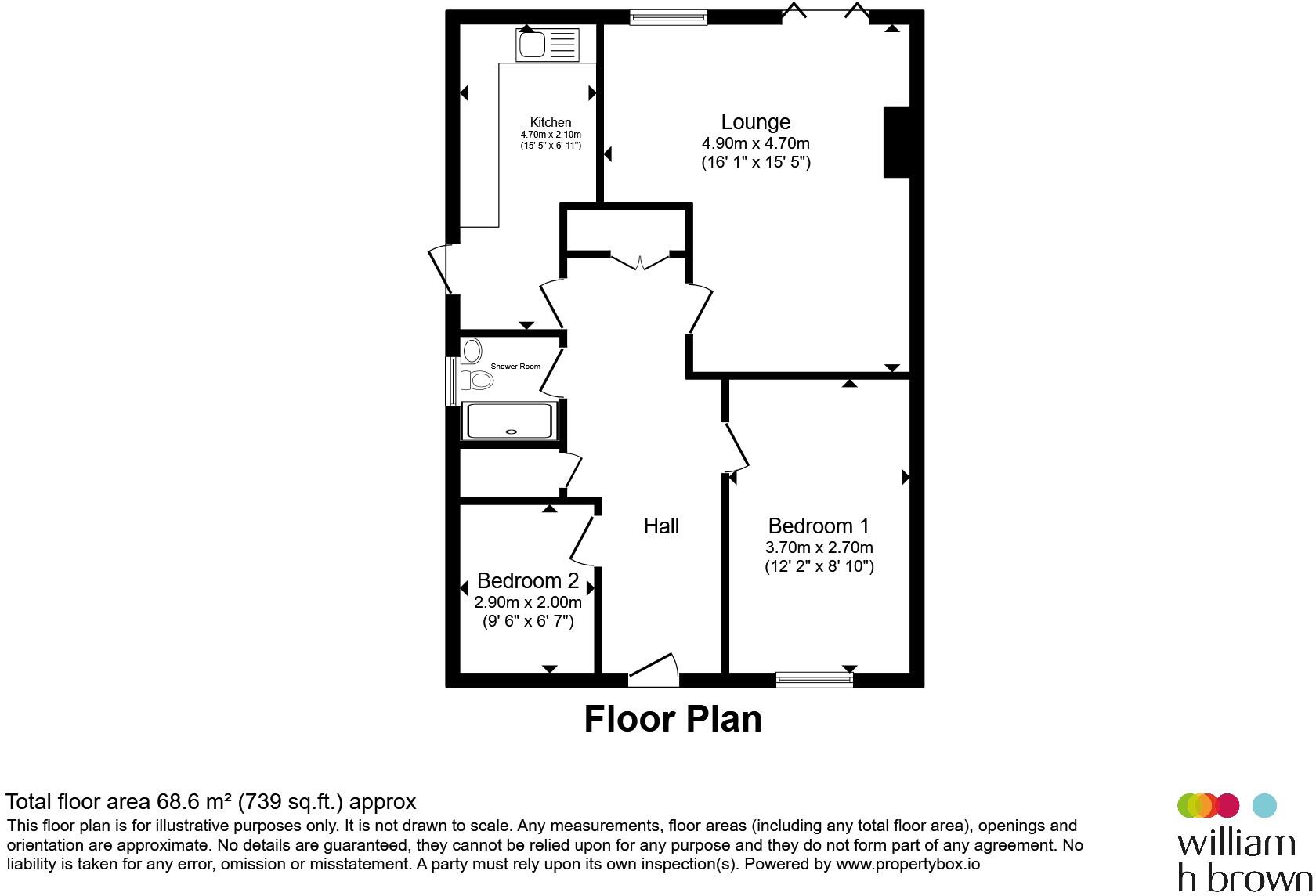 Chater Close, Leicester floorplan