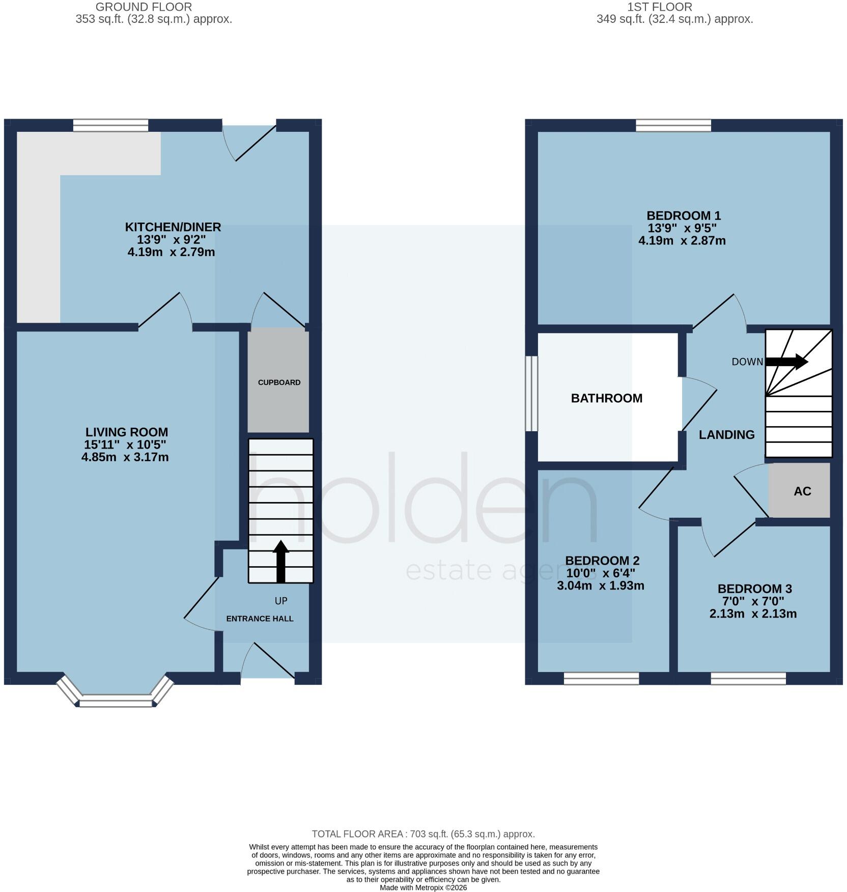 Blythe Way, Maldon floorplan