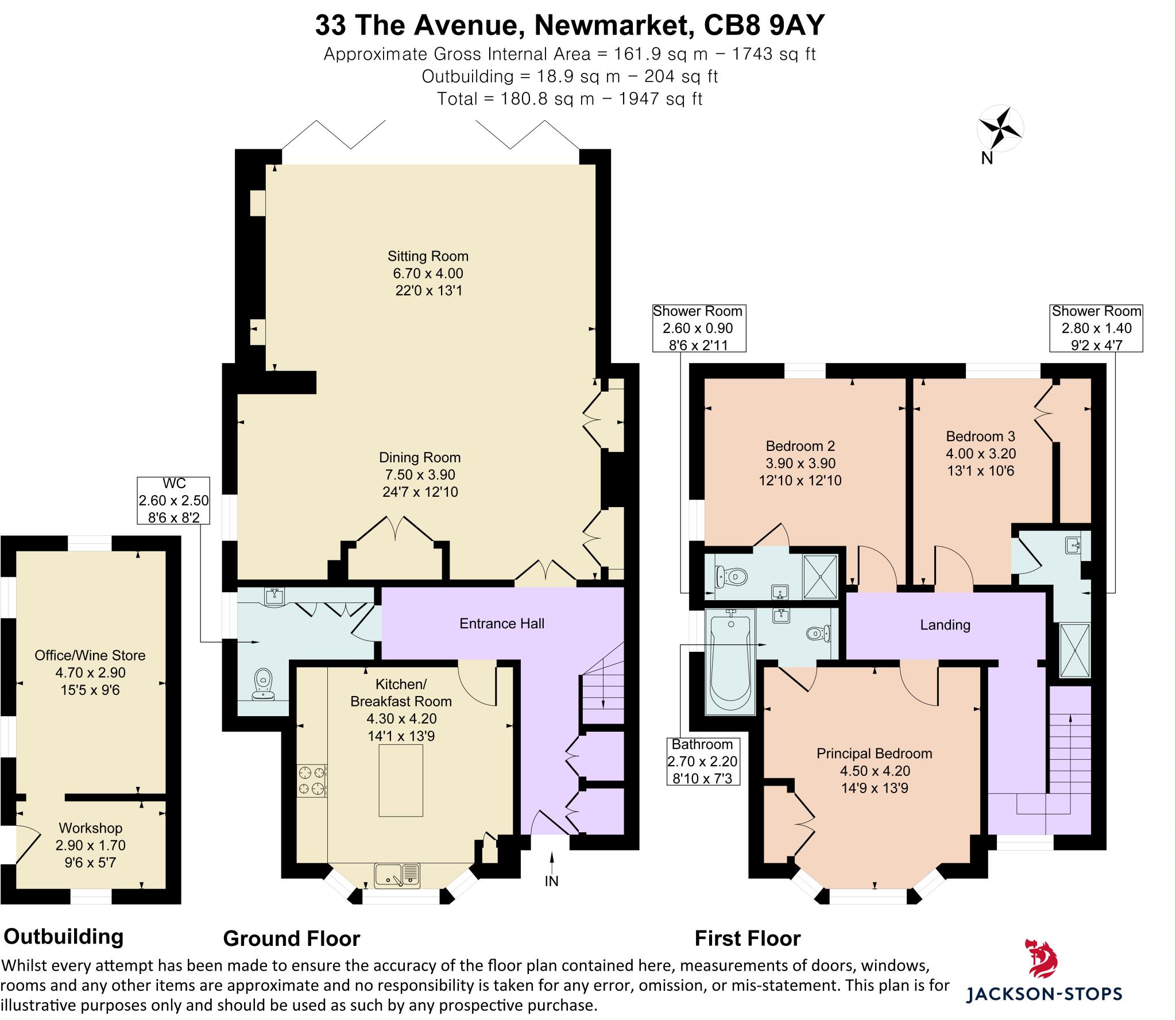 33, The Avenue, Newmarket, Suffolk, CB8 floorplan