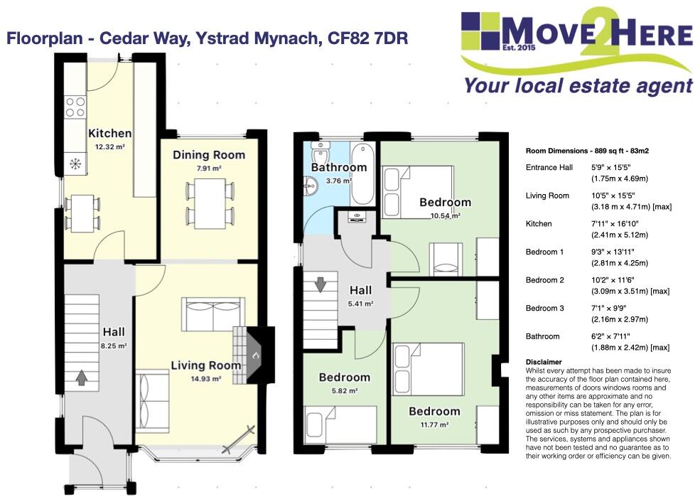 Cedar Way, Ystrad Mynach, Hengoed floorplan