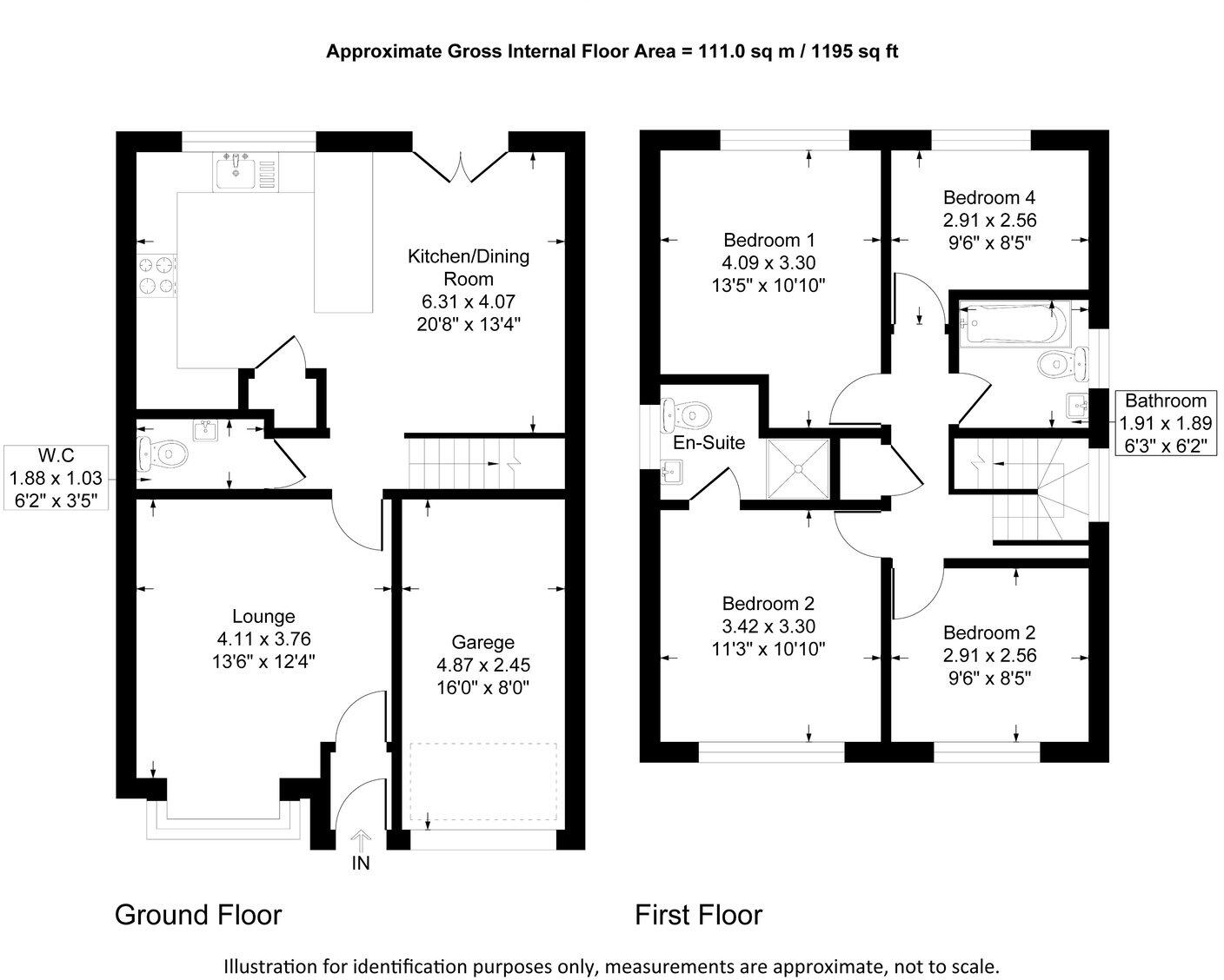 Colvin Way, Burnley, BB12 6BP floorplan