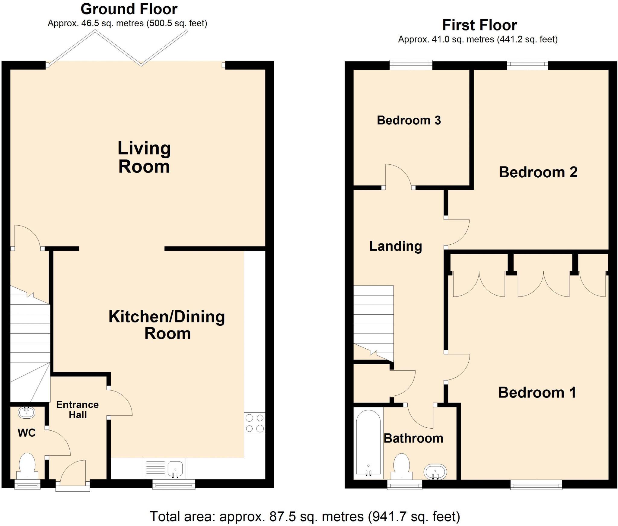 Brock Close, Wittering floorplan