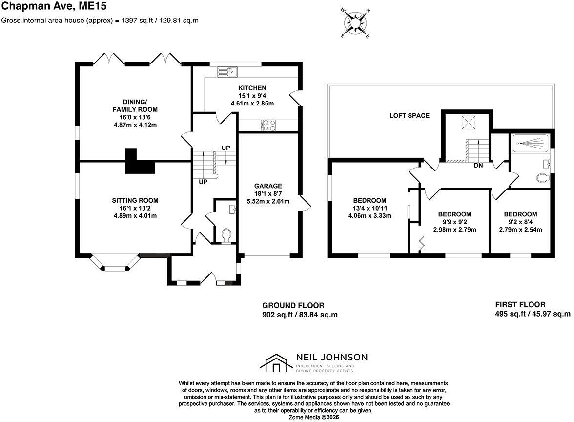 Chapman Avenue, Maidstone, ME15 8EN floorplan