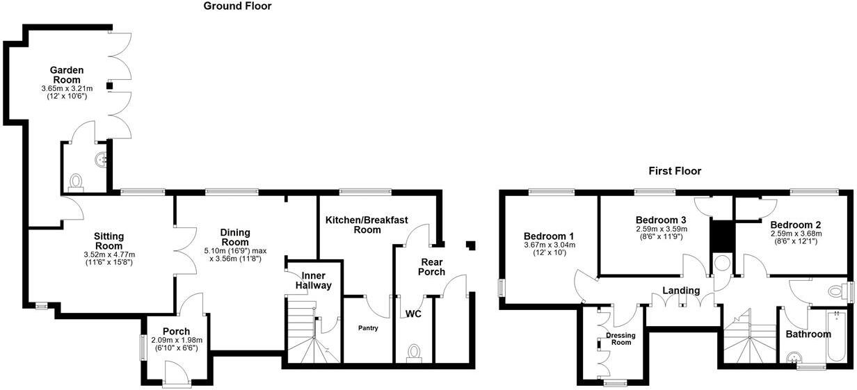 White Cottage, 17 Church End, Biddenham floorplan