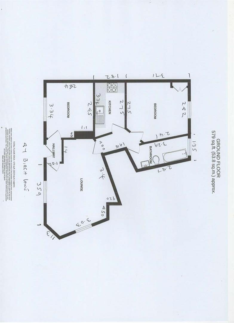Birch Lane, Longsight, £625pp pcm floorplan