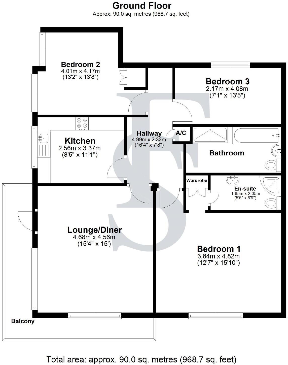 Larchmont Road, Leicester floorplan