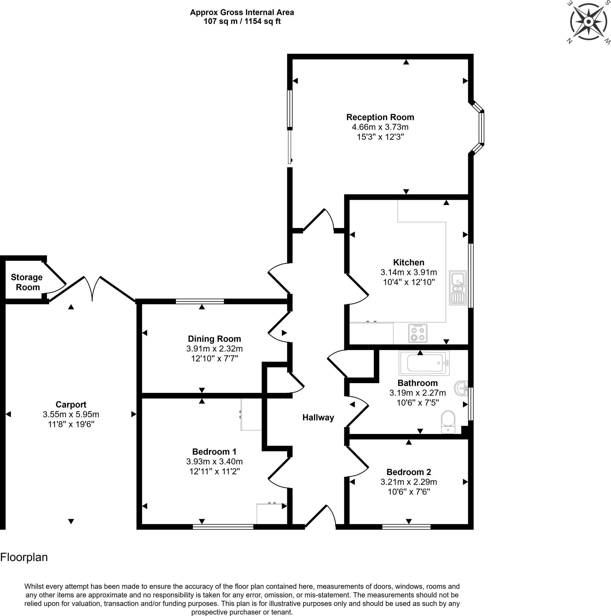 1a Rowlands Avenue, Wolverhampton, West Midlands, WV1 floorplan