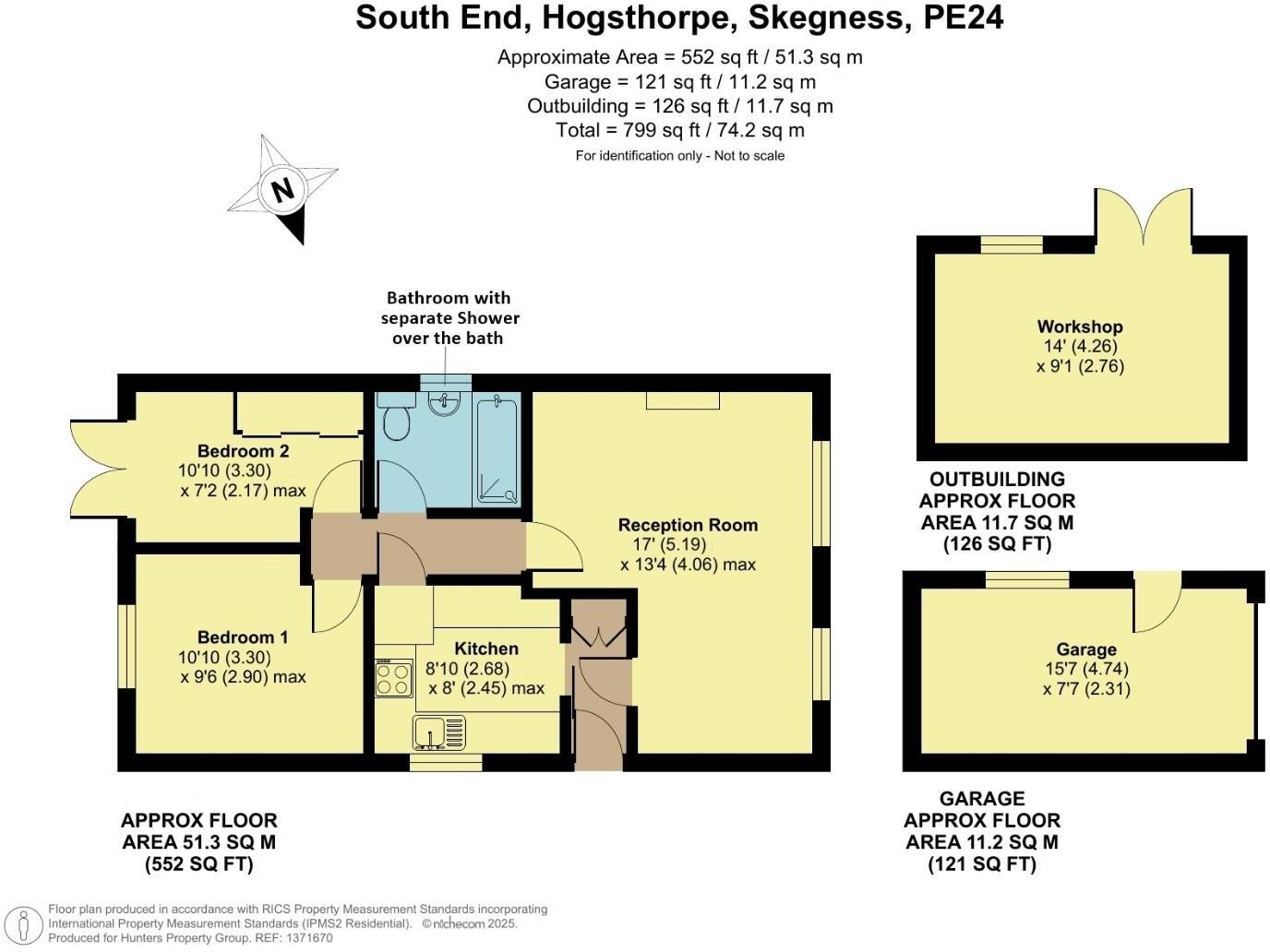 South End, Hogsthorpe, Skegness floorplan