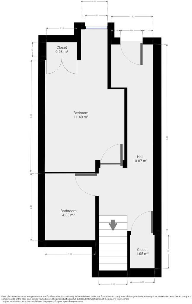 Apt 4, South Bar, 470 High Street, Lincoln floorplan